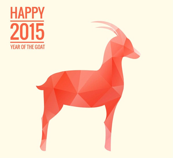 600x547 Red Geometric Goat Vector Graphics My Free Photoshop World