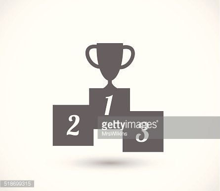 445x385 Podium Icon With Goblet Vector Premium Clipart
