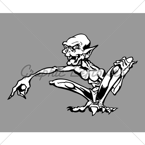 500x500 Goblin Cartoon Vector Gl Stock Images