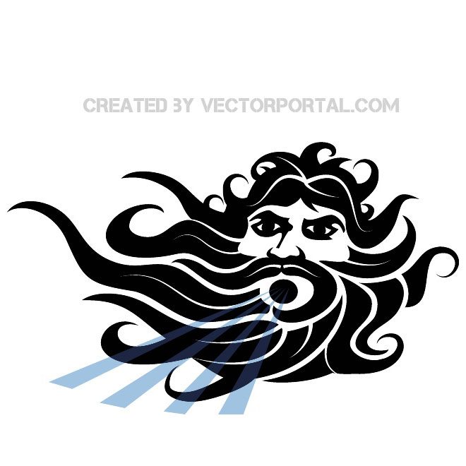 660x660 Poseidon God Of Sea Vector