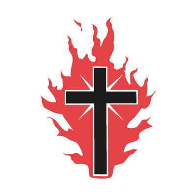 400x400 The Cross On Fire For God Vector Logo