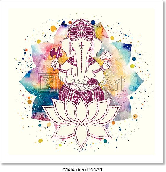 561x581 Free Art Print Of Ganesha God Vector Ganesha, Or Ganapati, Indian