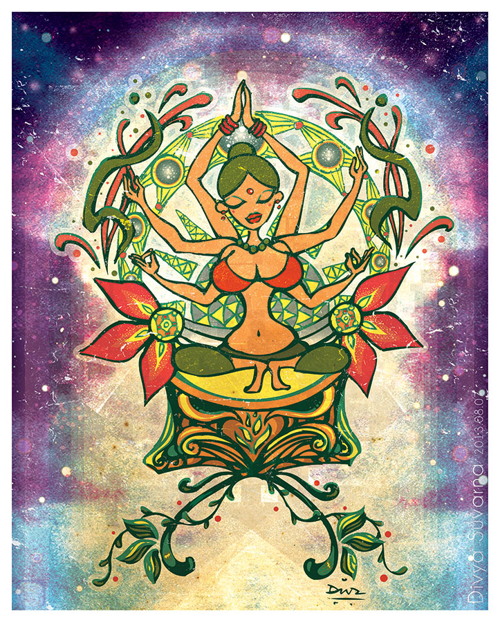 723x900 Goddess Vector Art