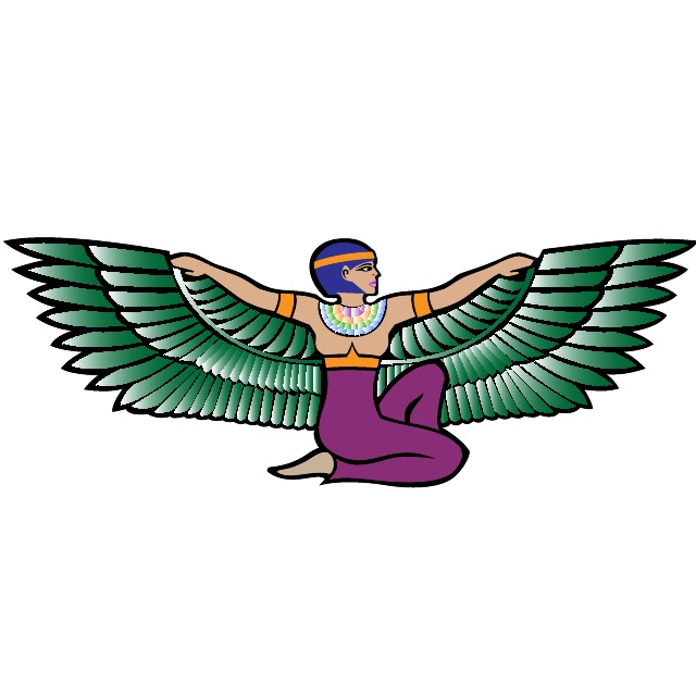 640x640 Isis Egyptian Goddess Free Vector