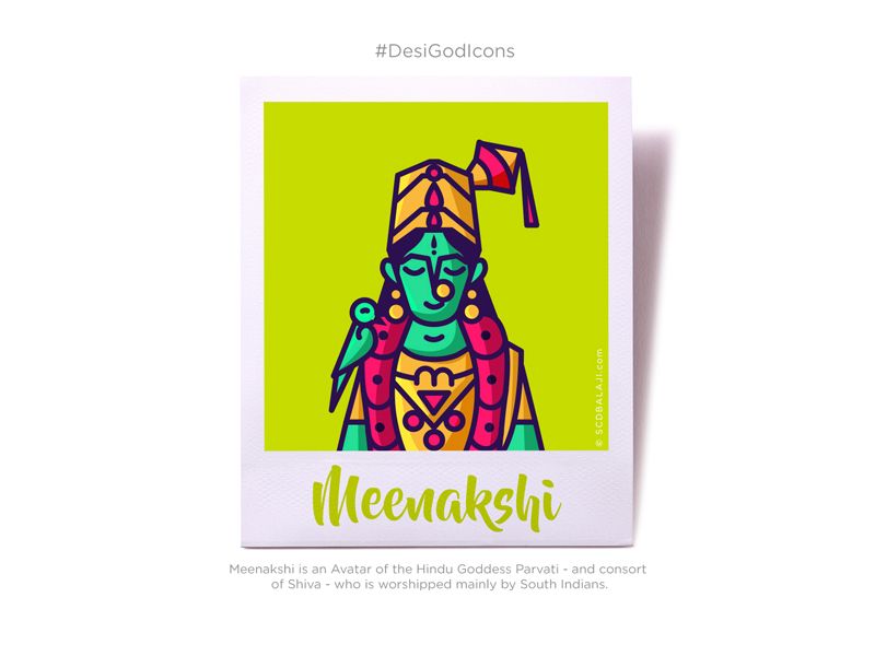 800x600 Meenakshi Hindu Goddess Icon Design