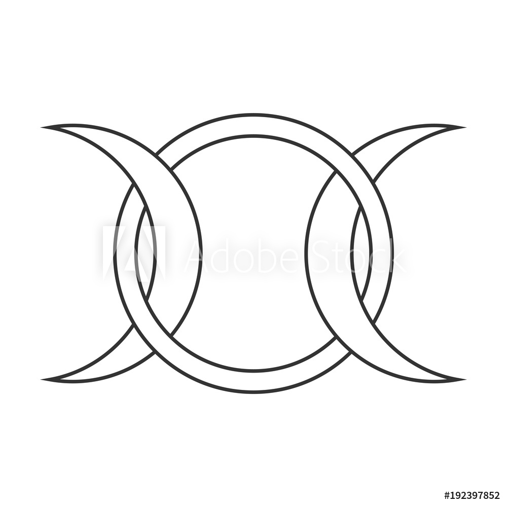 1000x1000 Photo Art Print Moon Goddess Vector Sign Europosters