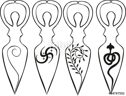 500x381 Spiral Goddess Stock Image And Royalty Free Vector