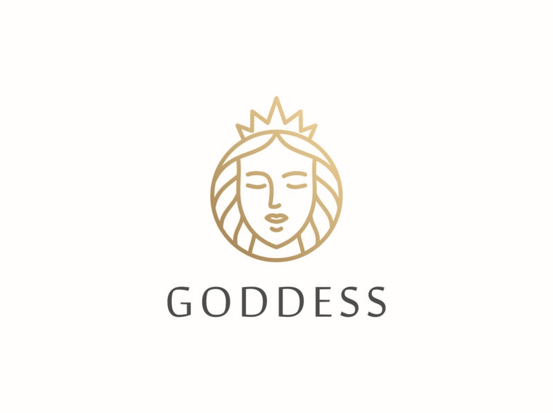 800x597 Beautiful Goddess Vector Logo Design