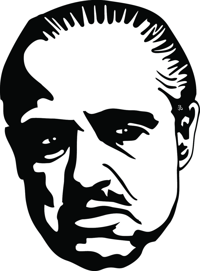 691x936 Godfather Brando Vector Freevectors