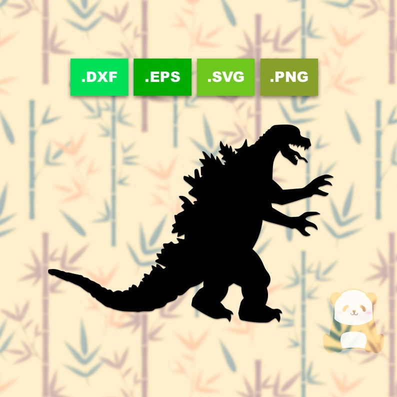 794x794 Off Godzilla Scrapbooking Cutting Monster Etsy