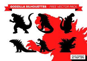 286x200 Godzilla Silhouette Free Vector Art