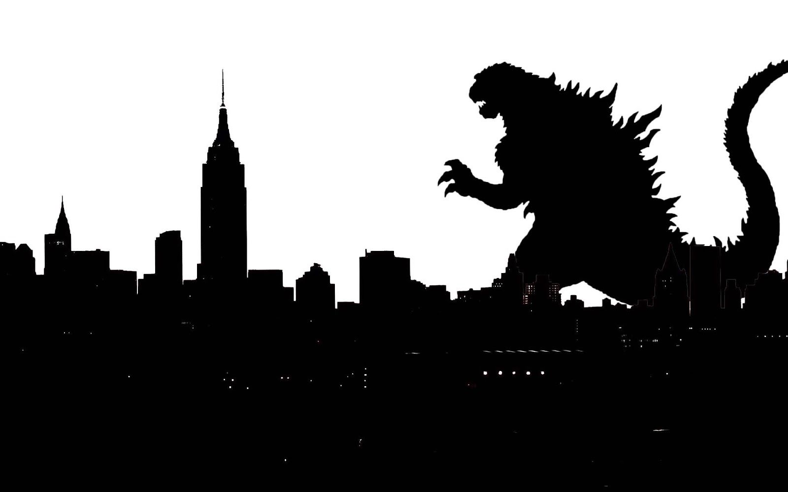1600x1000 Godzilla Silhouette Vector Free