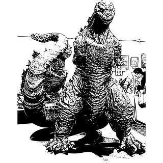 320x320 Godzilla Vector Vectorized Version Of A Picture