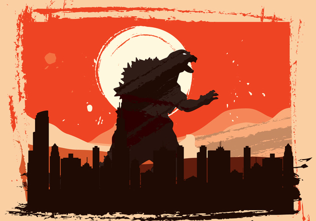 632x443 Vector Godzilla Free Vector Download Cannypic