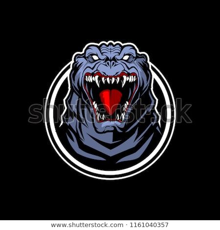 450x470 Godzilla Head Character Vector Template