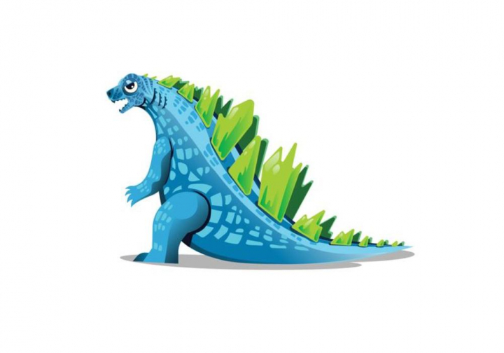 720x504 Blue Godzilla Vector