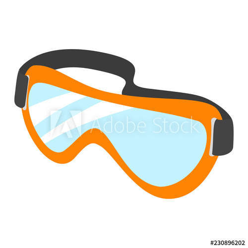 500x500 Protective Goggles Icon Flat Illustration Of Protective Goggles