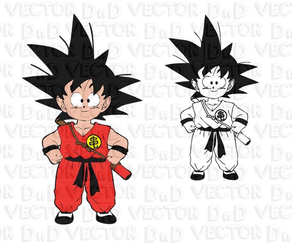 570x477 Dragonball Goku Vector Pdf Png Cartoon Manga Etsy