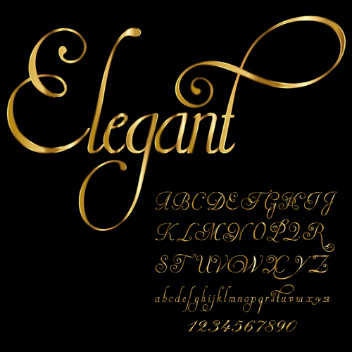 Glossy Golden Alphabet And Numbers Vector Free Download 500x500 Glossy Golden Alphabet And Numbers Vector Free Download