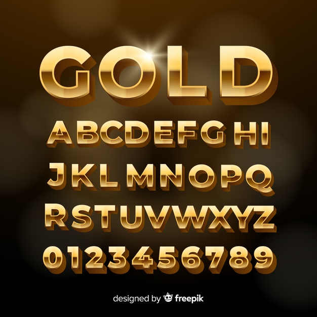 Gold Alphabets Vectors, Photos And Free Download 626x626 Gold Alphabets Vectors, Photos And Free Download
