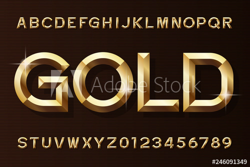 Gold Alphabet Font Beveled Gold Effect Letters And Numbers 500x334 Gold Alphabet Font Beveled Gold Effect Letters And Numbers
