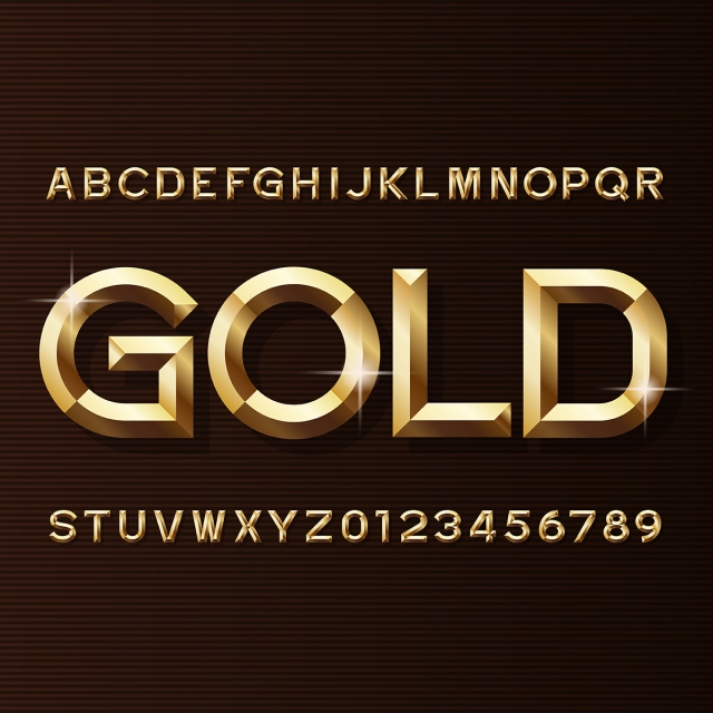 Golden Shining Numbers With Alphabet Vector Art Font For Free Download 640x640 Golden Shining Numbers With Alphabet Vector Art Font For Free Download