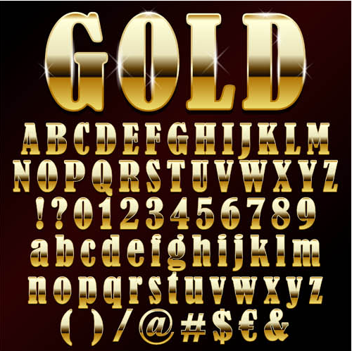 Stylish Gold Alphabets Vector Free Download 500x498 Stylish Gold Alphabets Vector Free Download