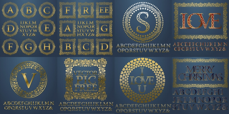 Alphabet Vector Graphics Art, Free Download Design 800x400 Alphabet Vector Graphics Art, Free Download Design