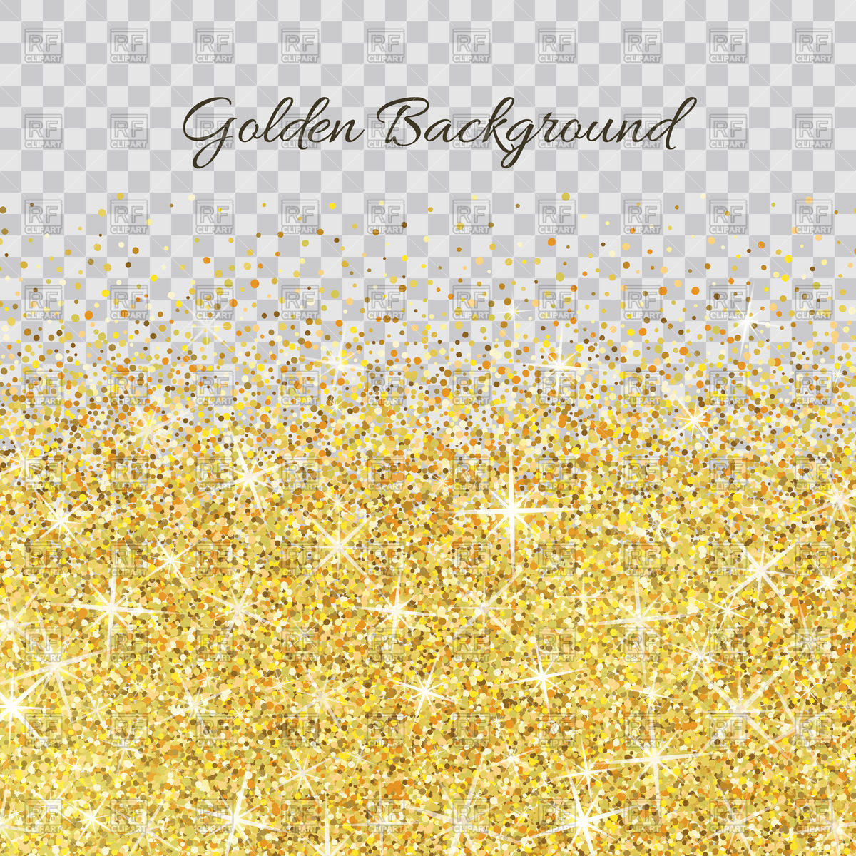 1200x1200 Gold Glitter Texture On Transparent Background Vector Image