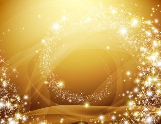 539x416 Shiny Star Light With Golden Background Vector Free Download