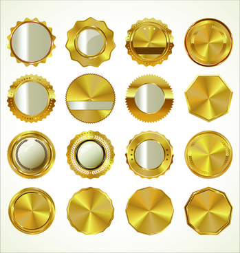 Gold Badge Vector Free Vector Download 349x368 Gold Badge Vector Free Vector Download
