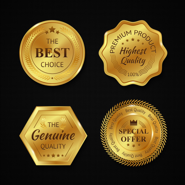 Golden Badges Vectors, Photos And Free Download 626x626 Golden Badges Vectors, Photos And Free Download