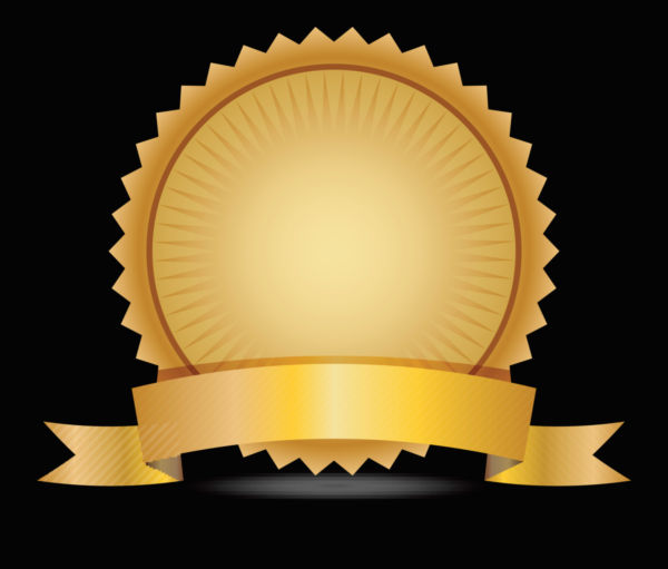 Golden Badge Vector 600x511 Golden Badge Vector