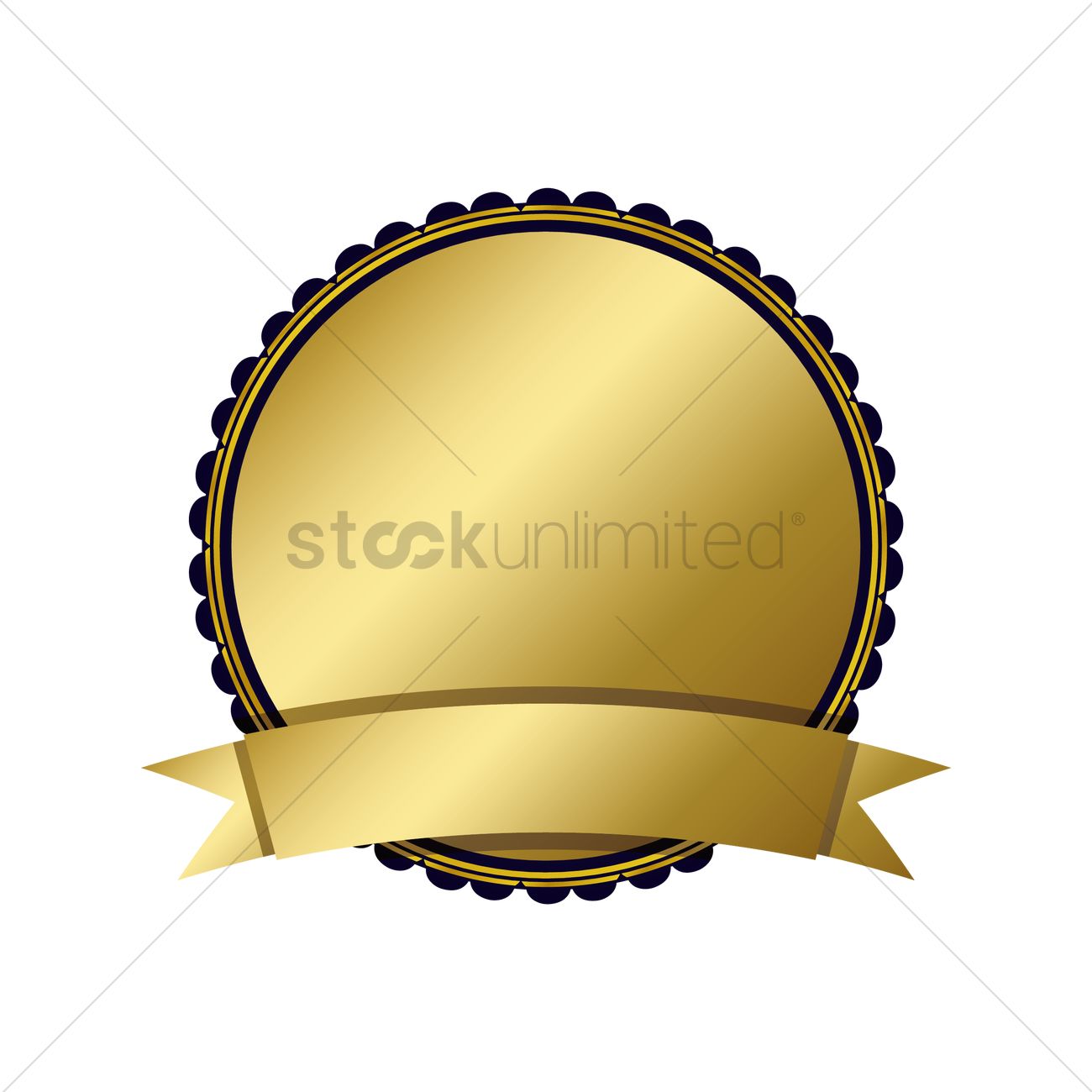 Navy Blue And Gold Badge Design Vector Image 1300x1300 Navy Blue And Gold Badge Design Vector Image