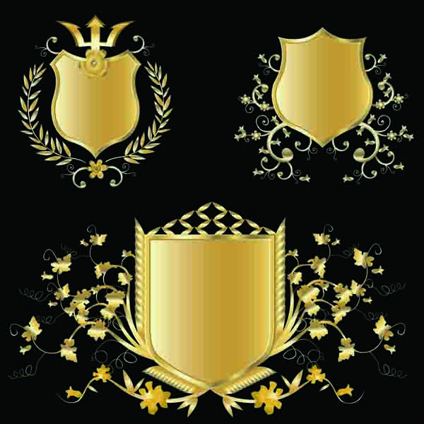 Several Gold Shield Badge 600x600 Several Gold Shield Badge