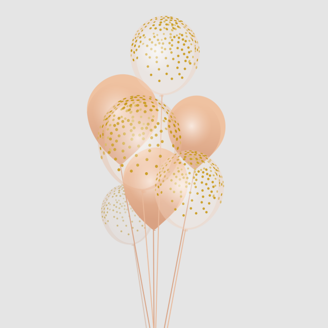 640x640 Png Balloons Vector, Colored Balloons, Festival Vector, Balloon