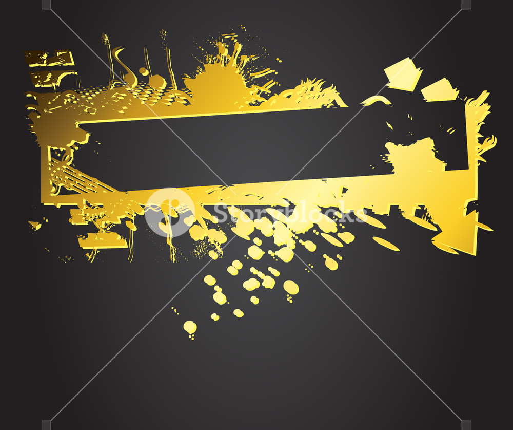 Golden Banner Vector Royalty Free Stock Image 1000x837 Golden Banner Vector Royalty Free Stock Image