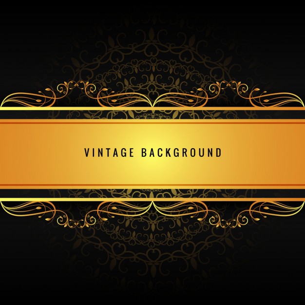 Ornamental Background With Golden Banner Vector Free Download 626x626 Ornamental Background With Golden Banner Vector Free Download