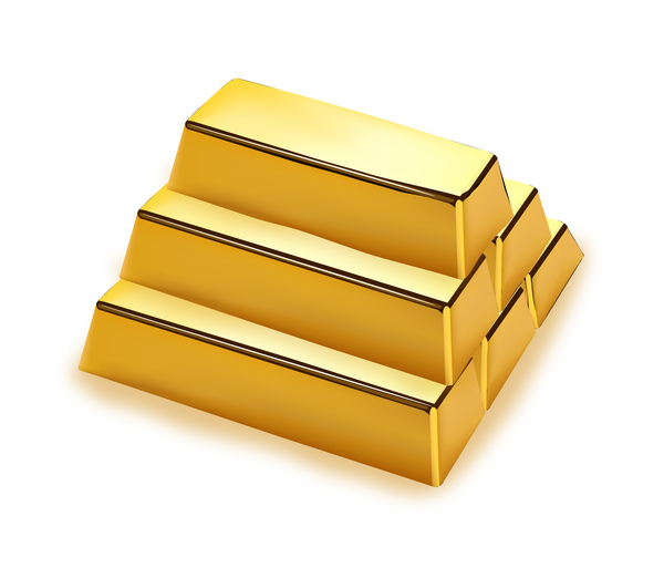 600x513 Shiny Gold Bar Vector Illustration Free Download