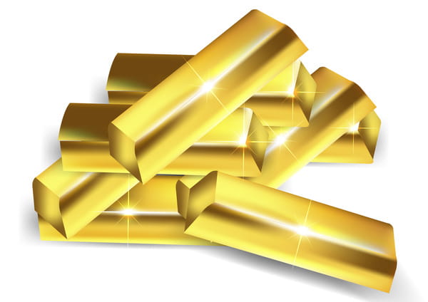 600x424 Shiny Gold Bar Vector Illustration Free Graphics