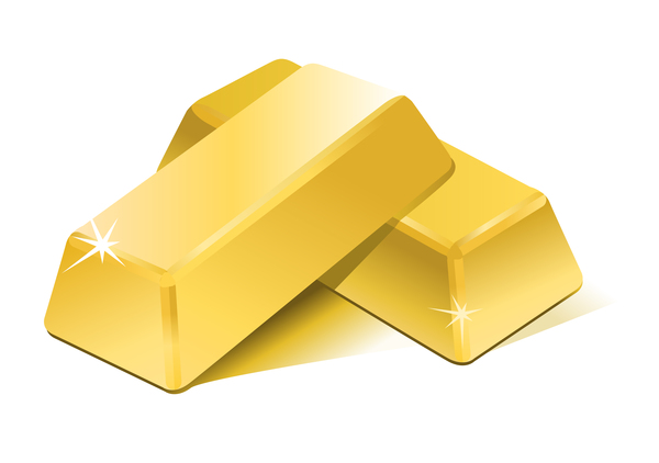 600x422 Shiny Gold Bar Vector Illustration Free Download