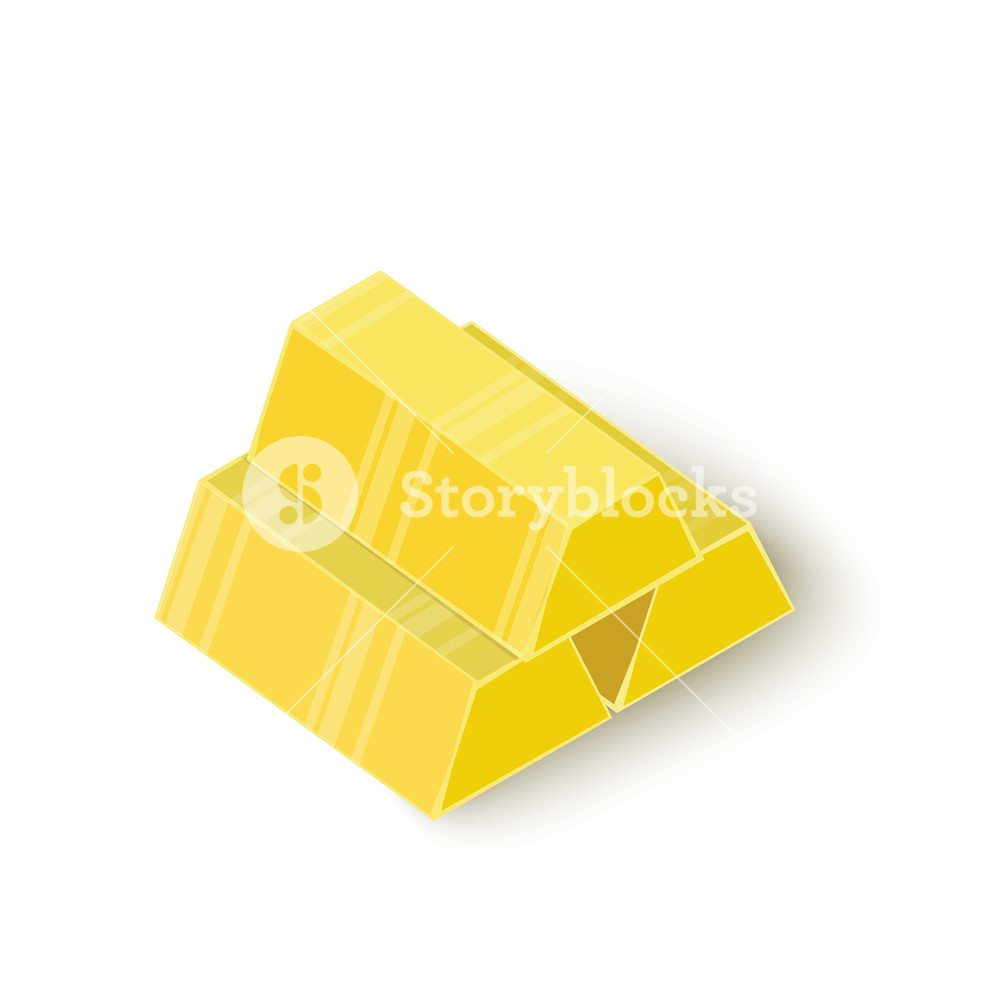 1000x1000 Three Gold Bars Icon Isometric Illustration Of Three Gold Bars