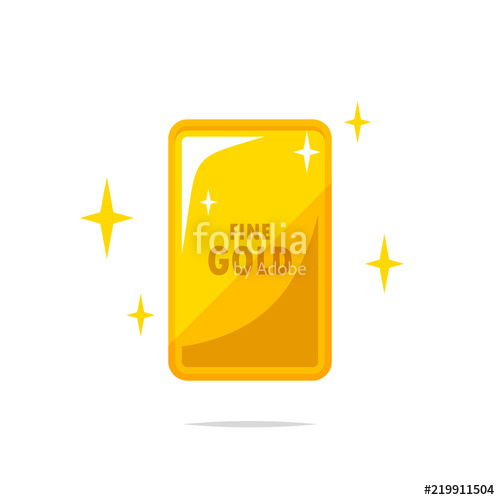 500x500 Fine Gold Bar Vector Isolated Stock Image And Royalty Free Vector