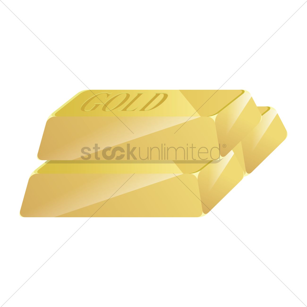 1300x1300 Free Gold Bars Vector Image
