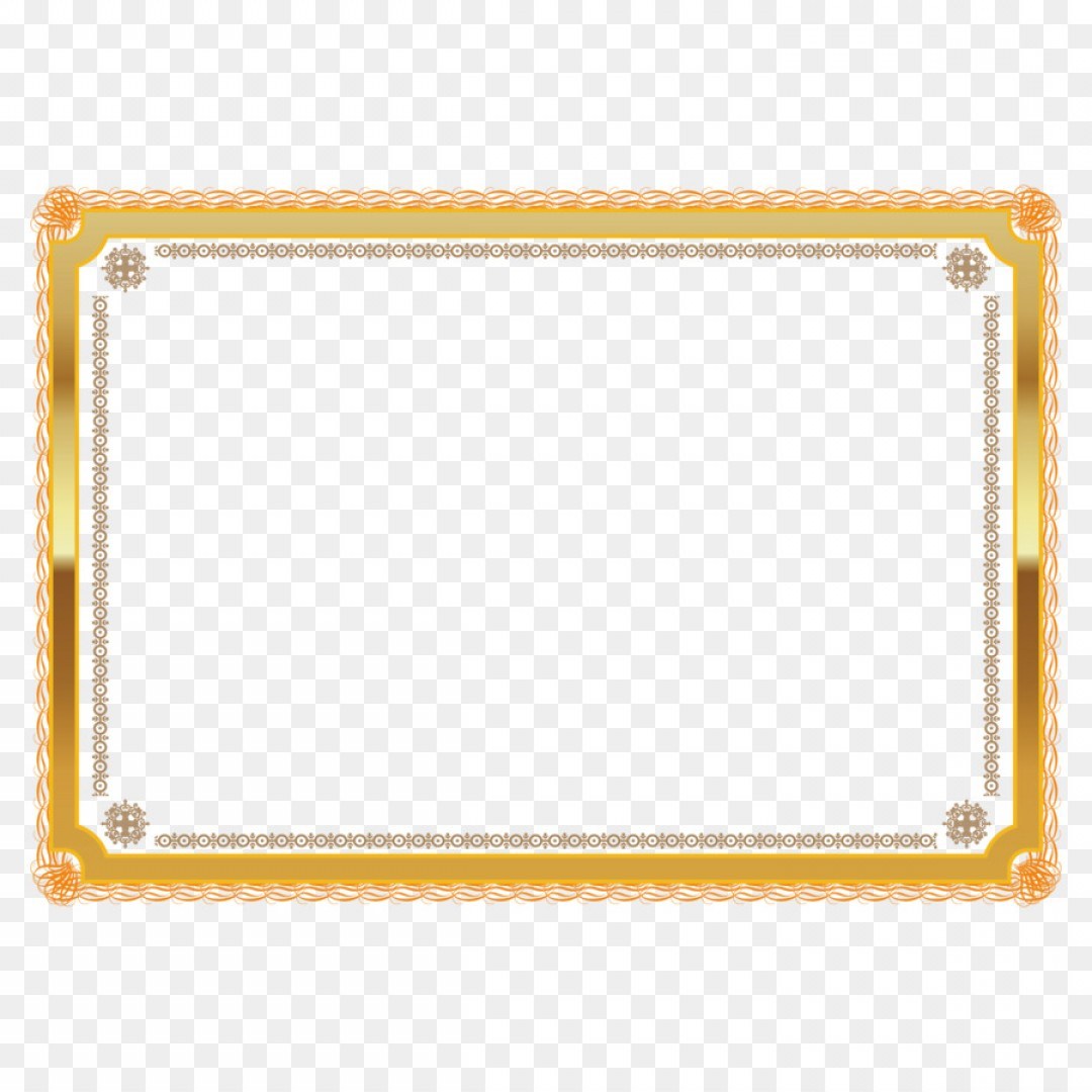 Gold Border Vector at Vectorified.com | Collection of Gold Border ...