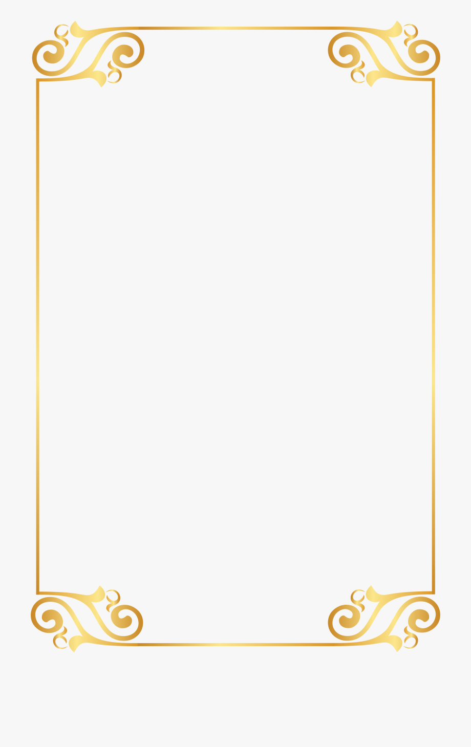 920x1460 Gold Pattern Frame Pattern Transprent Png