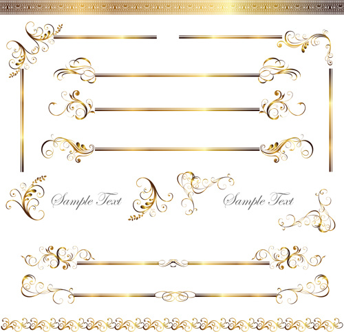 500x482 Gold Decoration Border Vector Free Vector In Adobe Illustrator