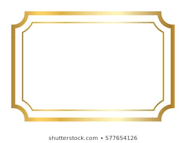 364x280 Gold Frame Border Vector Gold Frame Beautiful Simple Golden Design