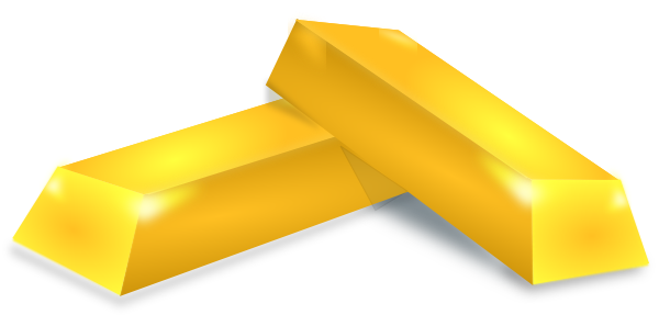 600x287 Gold Bricks Clip Arts Download