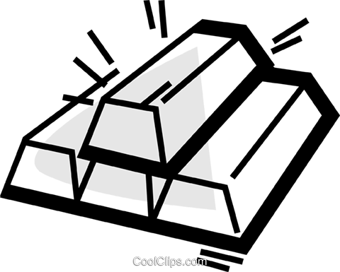 480x385 Gold Bullion Royalty Free Vector Clip Art Illustration